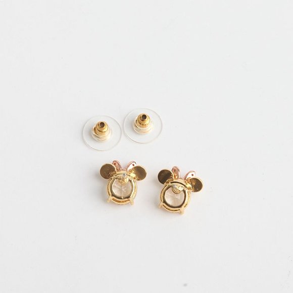 BRAND NEW KATE SPADE NEW YORK X DISNEY MINNIE CLEAR/GOLD STUD - Picture 5 of 8